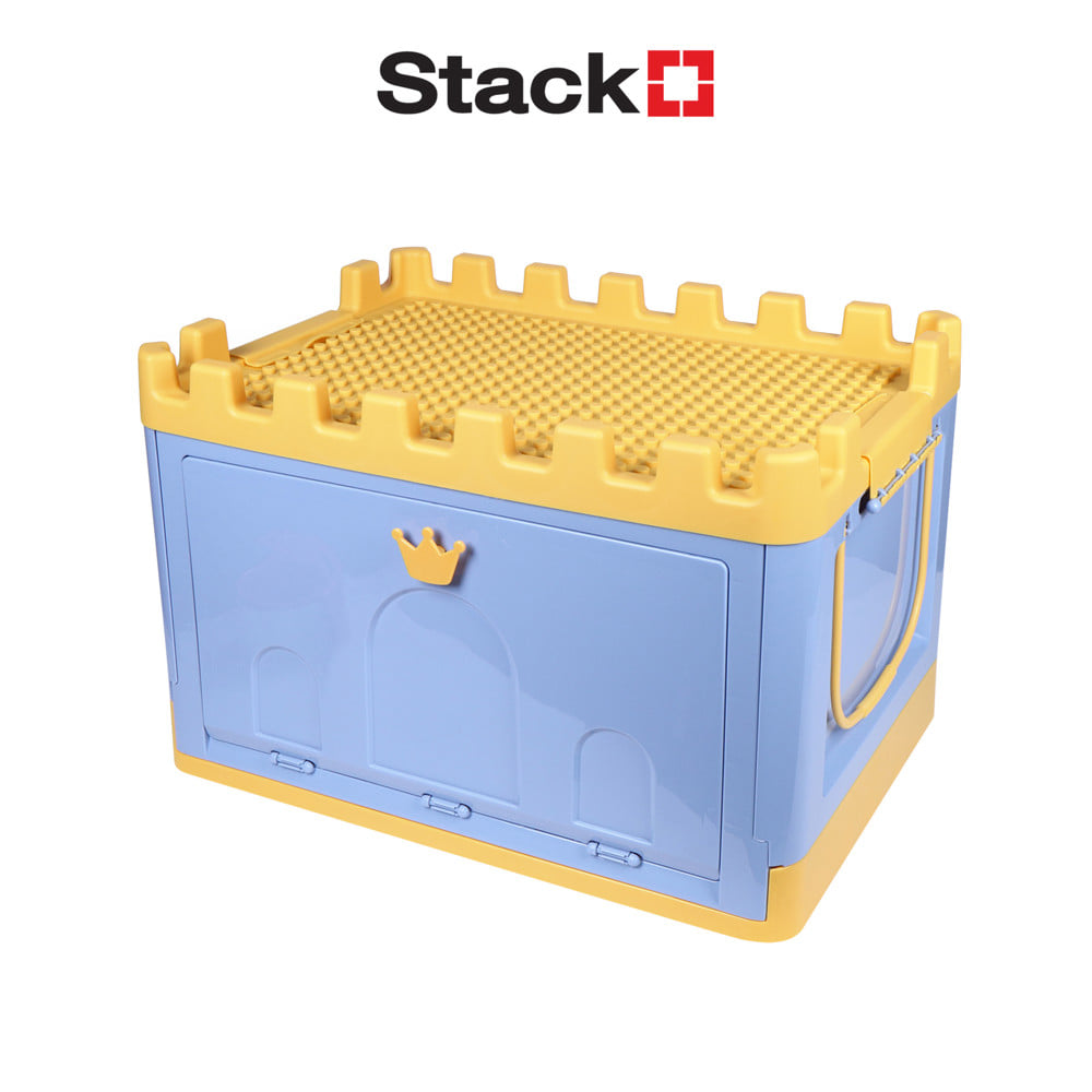 กล่องเก็บของ STACKO KID FORT SIZE M 53X37X34 ซม. สีฟ้า