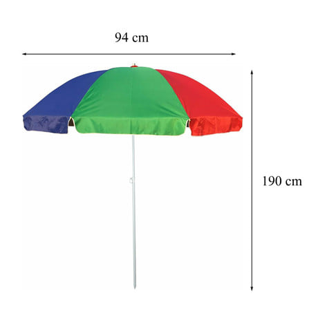 ร่มสนามทรงกลม ME LIVING UV PROTECTION 36 RAINBOW หลากสี_6