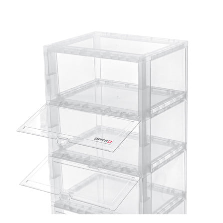 กล่องรองเท้า 5 ช่อง STACKO TOWER 35x28x88 ซม. สีใส_3