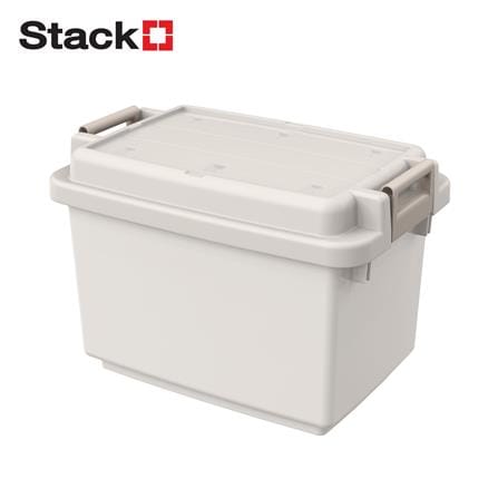 กล่องเก็บของ STACKO CIRCULAR PLUS 70 ลิตร 45.9x46.8x45.7 ซม. สีเทา