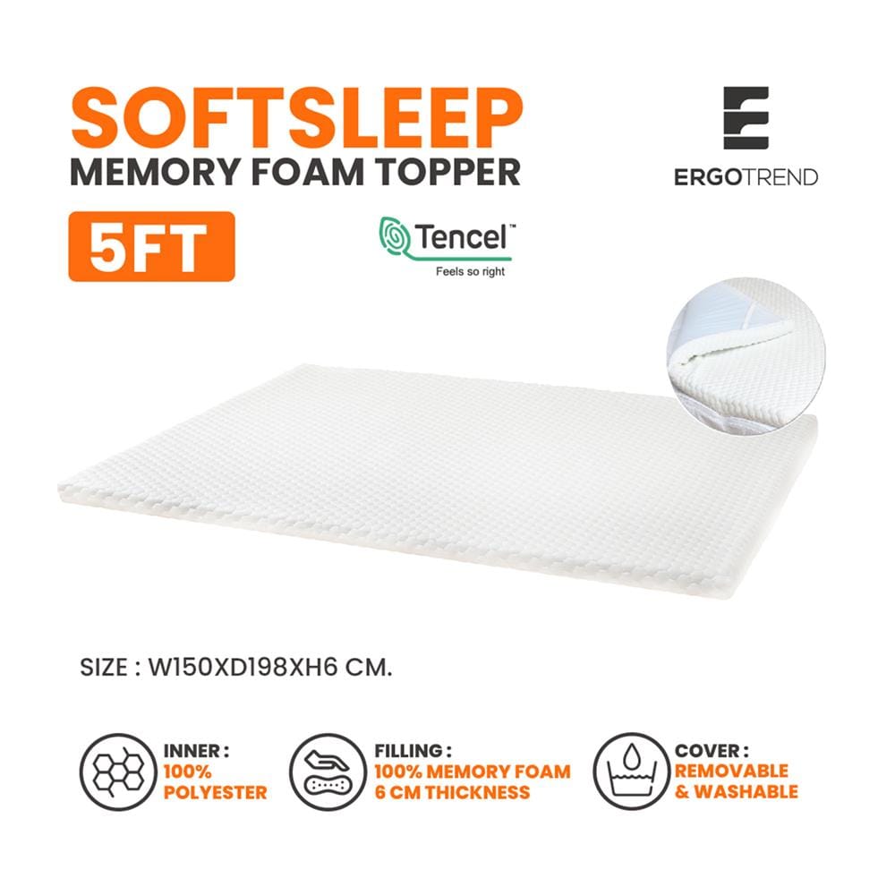แผ่นรองนอน 5 ฟุต ERGOTREND SOFT SLEEP