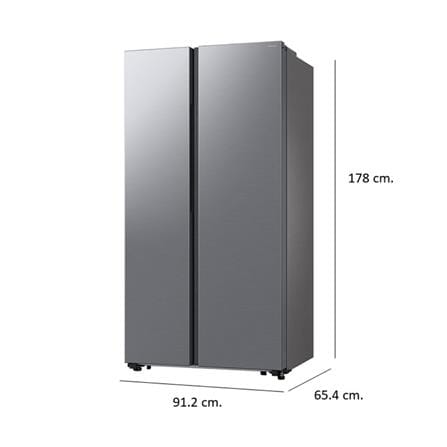 ตู้เย็น SIDE BY SIDE SAMSUNG RS57DG4000M9ST 20.6 คิว สีเงิน_6
