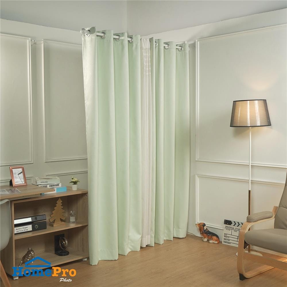 ผ้าม่าน EYELET HOME LIVING STYLE CARROLL UV 150X220 ซม. สีเขียว
