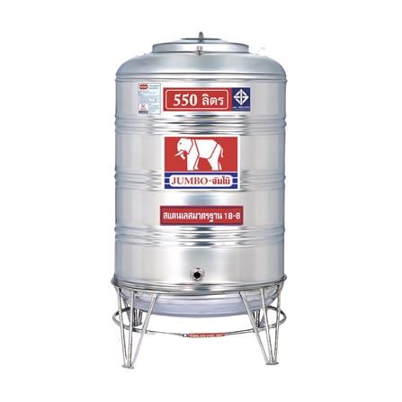 ถังเก็บน้ำสเตนเลส ก้นนูน JUMBO 550 ลิตร_0