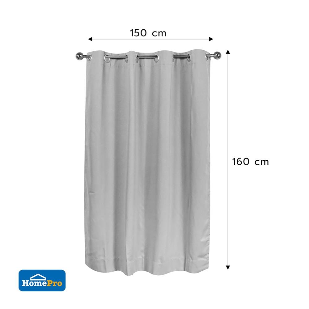 ผ้าม่าน EYELET HOME LIVING STYLE MOLLIE UV 150X160 ซม. สีเทา