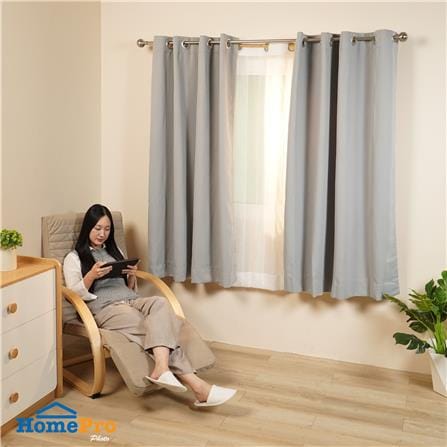 ผ้าม่าน EYELET HOME LIVING STYLE MOLLIE UV 150X160 ซม. สีเทา_4