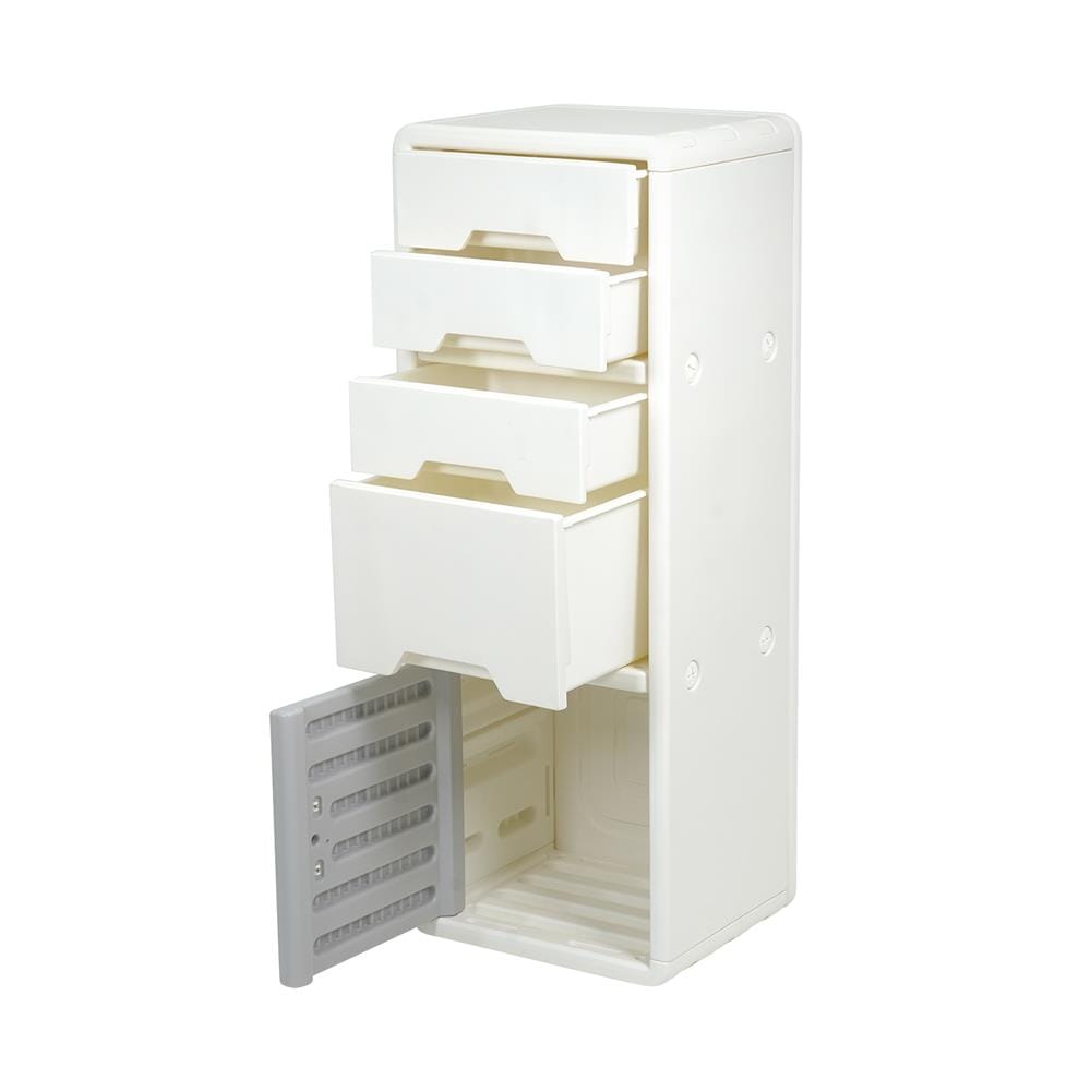 ตู้ลิ้นชัก 4 ชั้น 1 บาน STACKO KIDDY 40.5X32X108 ซม. สีขาว