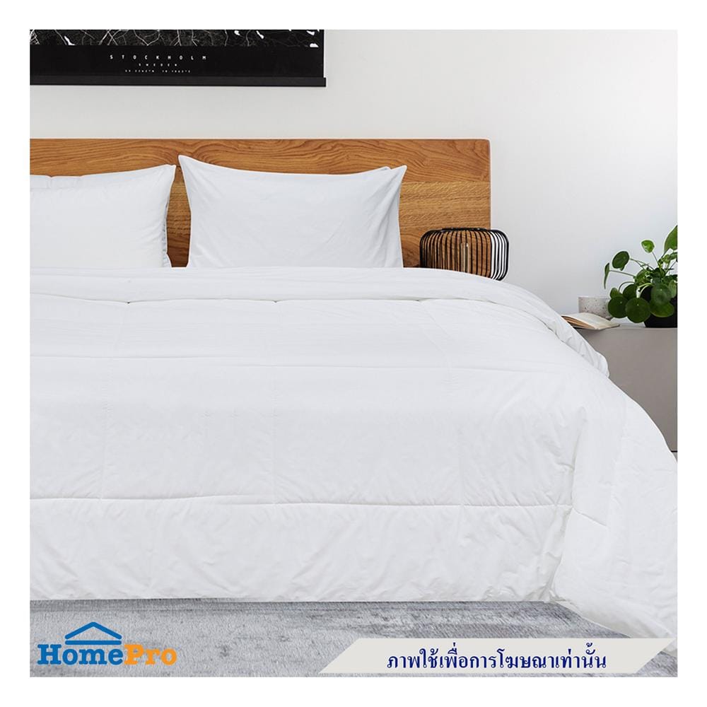 ปลอกผ้านวม PICASSO CT SOLID 80X100 นิ้ว สีขาว