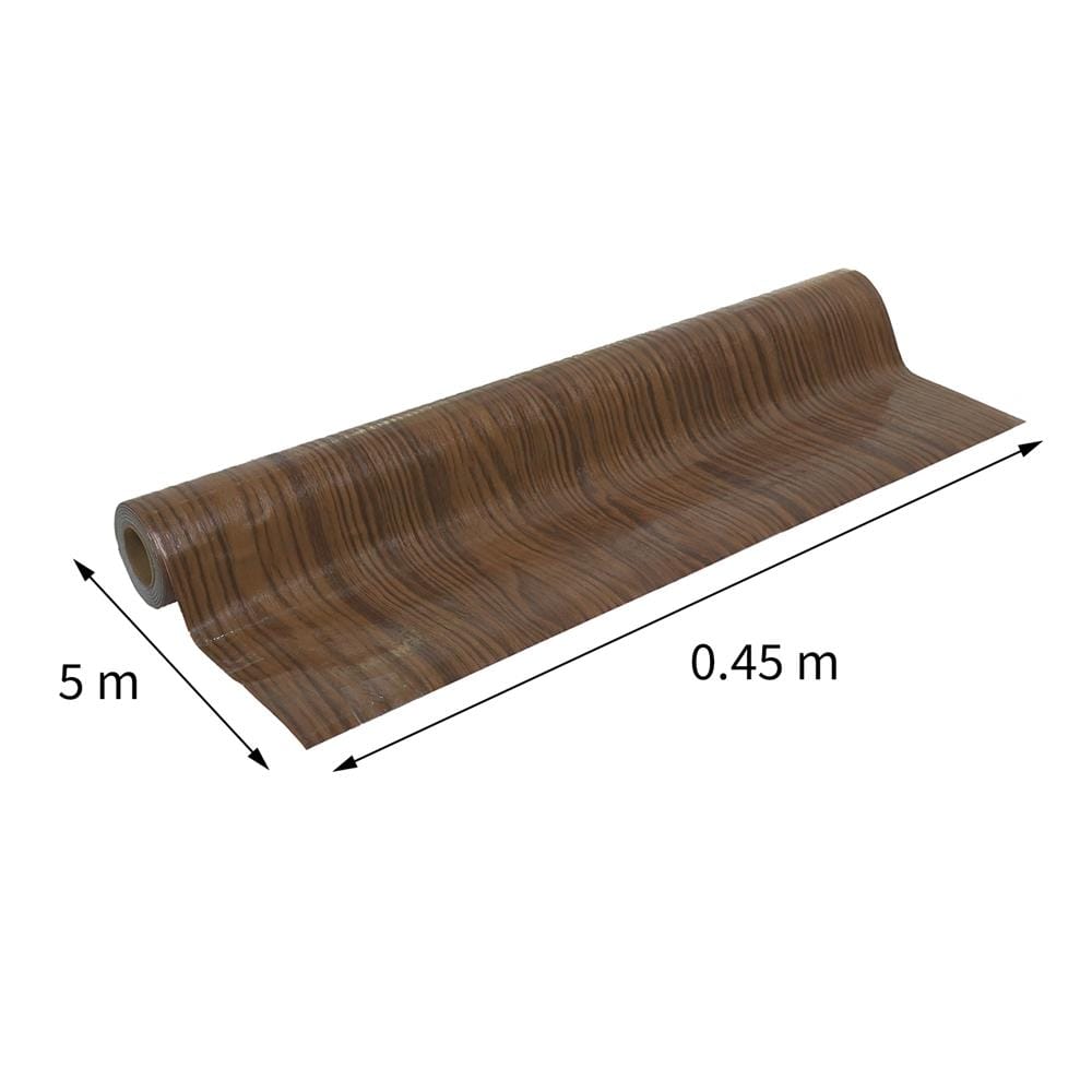 วอลล์สติกเกอร์ HOME LIVING STYLE WOOD 0.45X5 ม. สีน้ำตาล
