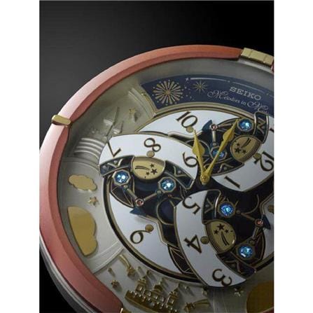 นาฬิกาแขวน SEIKO CLOCKS MELODY QXM378B 16 นิ้ว สีน้ำตาล_6