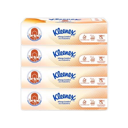 กระดาษเช็ดหน้า KLEENEX ALLERGY COMFORT (แพ็ก 4 ชิ้น)_0