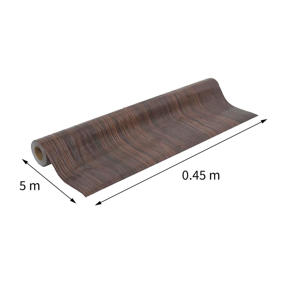 วอลล์สติกเกอร์ HOME LIVING STYLE WOOD 0.45X5 ม. สีน้ำตาลเข้ม