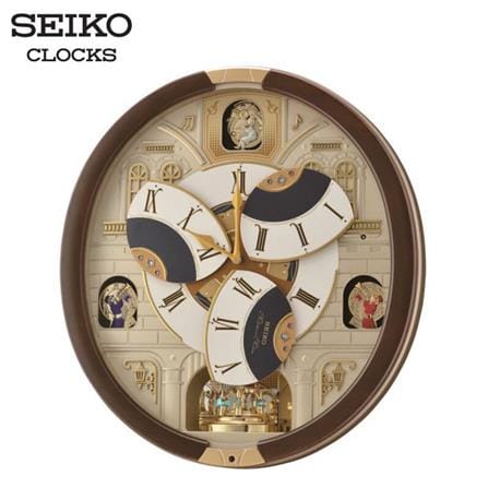 นาฬิกาแขวน SEIKO CLOCKS MELODY QXM371B 18X16.5 นิ้ว สีน้ำตาล_2