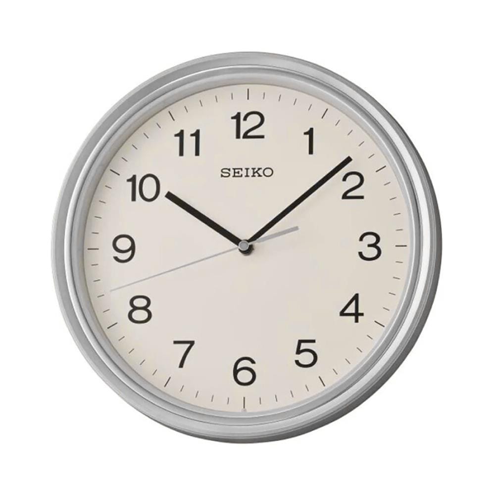 นาฬิกาแขวน SEIKO CLOCKS QHA008S 10.82 นิ้ว สีเงิน