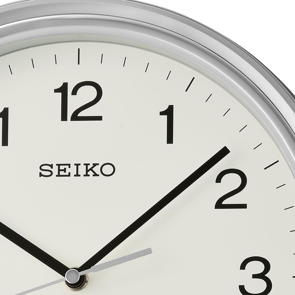 นาฬิกาแขวน SEIKO CLOCKS QHA008S 10.82 นิ้ว สีเงิน
