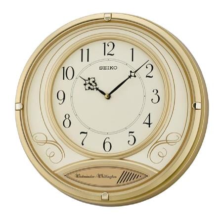 นาฬิกาแขวน SEIKO CLOCKS QXD213G 14.6 นิ้ว สีทอง_0