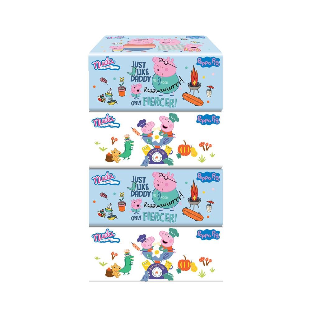 กระดาษเช็ดหน้า NUDA PEPPA PIG แพ็ก 4 ชิ้น