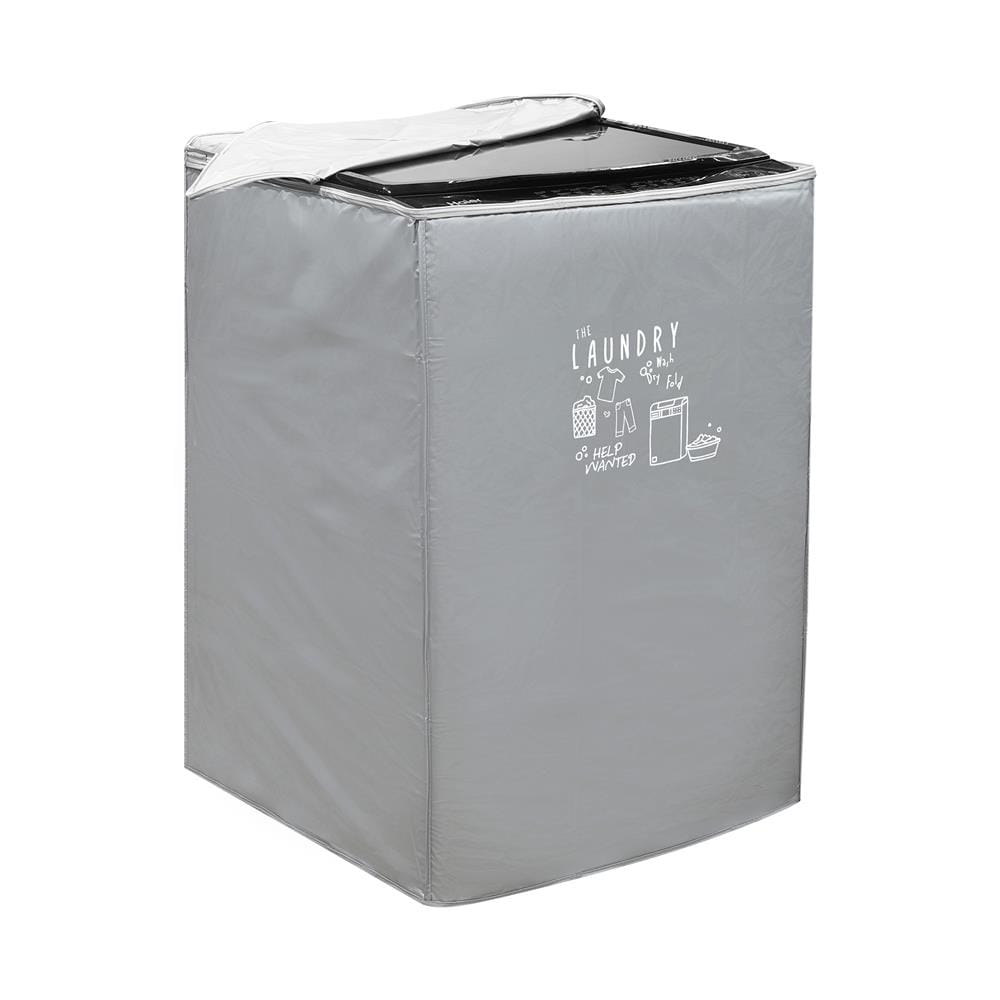 ถุงคลุมเครื่องซักผ้าฝาบน PLIM WASH DRY SIZE M สีเทา