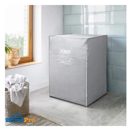 ถุงคลุมเครื่องซักผ้าฝาหน้า PLIM WASH DRY SIZE M สีเทา_8