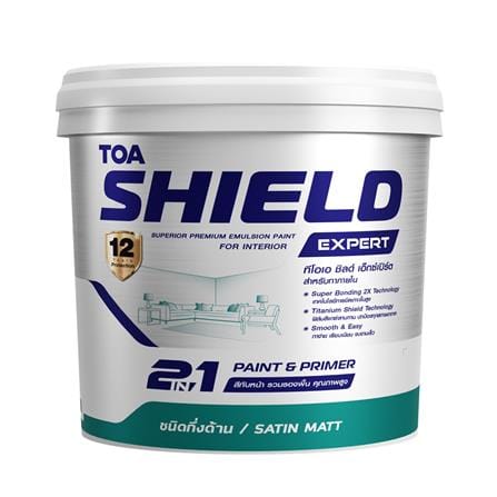 สีน้ำทาภายใน ชนิดกึ่งด้าน TOA SHIELD EXPERT SUPERI...