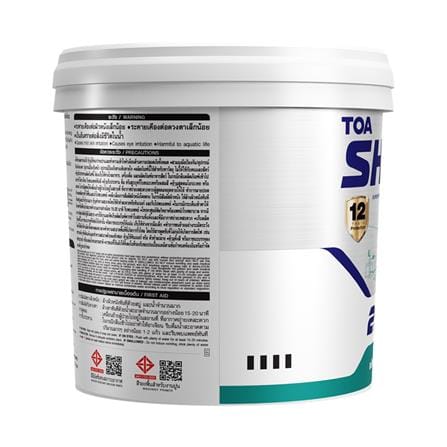 สีน้ำทาภายใน ชนิดกึ่งด้าน TOA SHIELD EXPERT SUPERIOR PREMIUM 2 IN 1 BASE C สีขาว 9 ลิตร_1