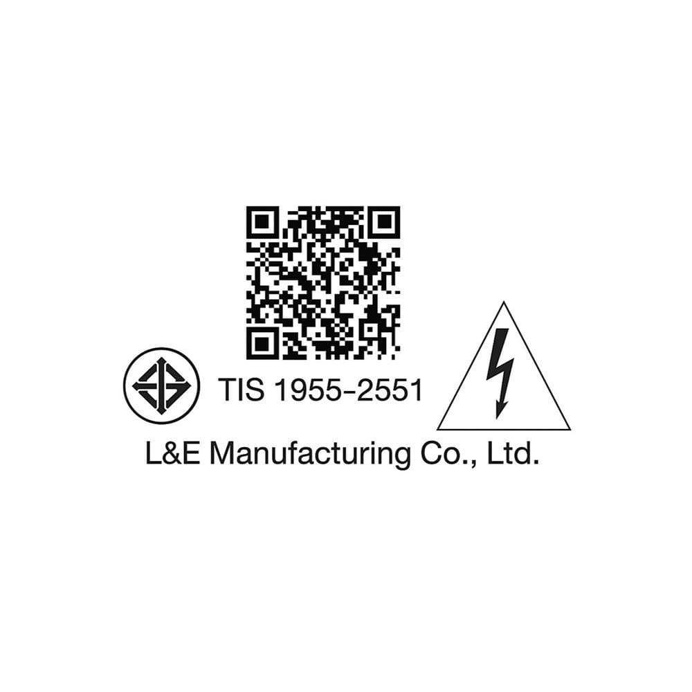 ไฟผนังภายนอก LED L&E 65-A0303 5 วัตต์ WARM WHITE สีดำ
