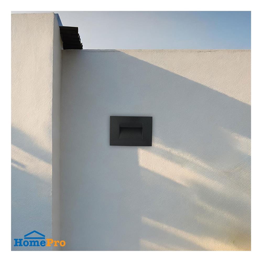 ไฟผนังภายนอก LED L&E 65-A0303 5 วัตต์ WARM WHITE สีดำ