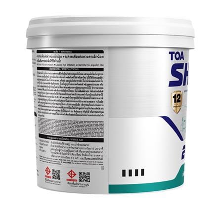 สีน้ำทาภายใน ชนิดกึ่งด้าน TOA SHIELD EXPERT SUPERIOR PREMIUM 2 IN 1 BASE D สีขาว  9 ลิตร_1