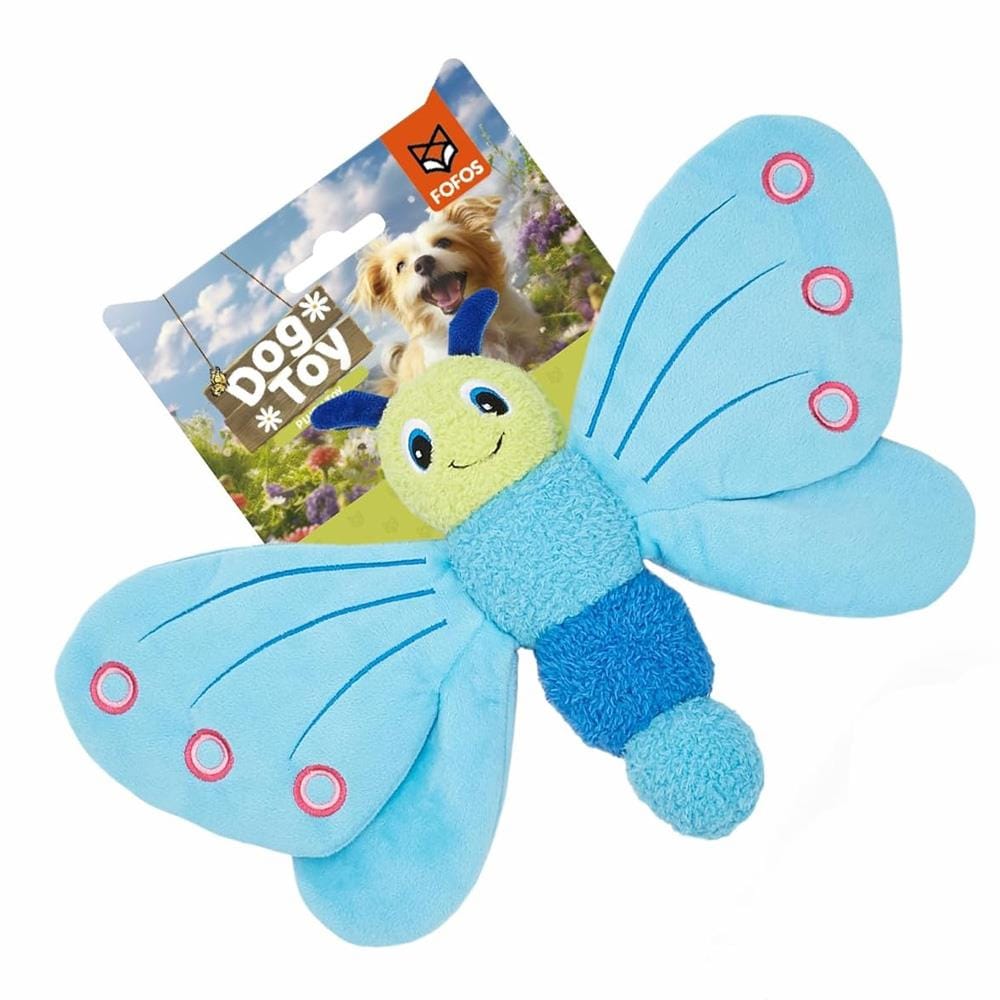 ของเล่นสุนัข FOFOS JUMBO BUTTERFLY สีฟ้า