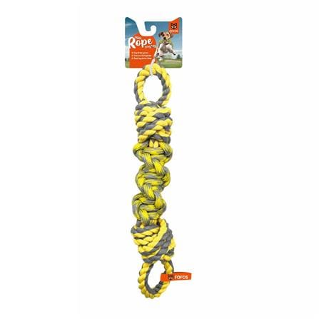 ของเล่นสุนัข FOFOS FLOSSY ROPE TUG สีเหลือง_0