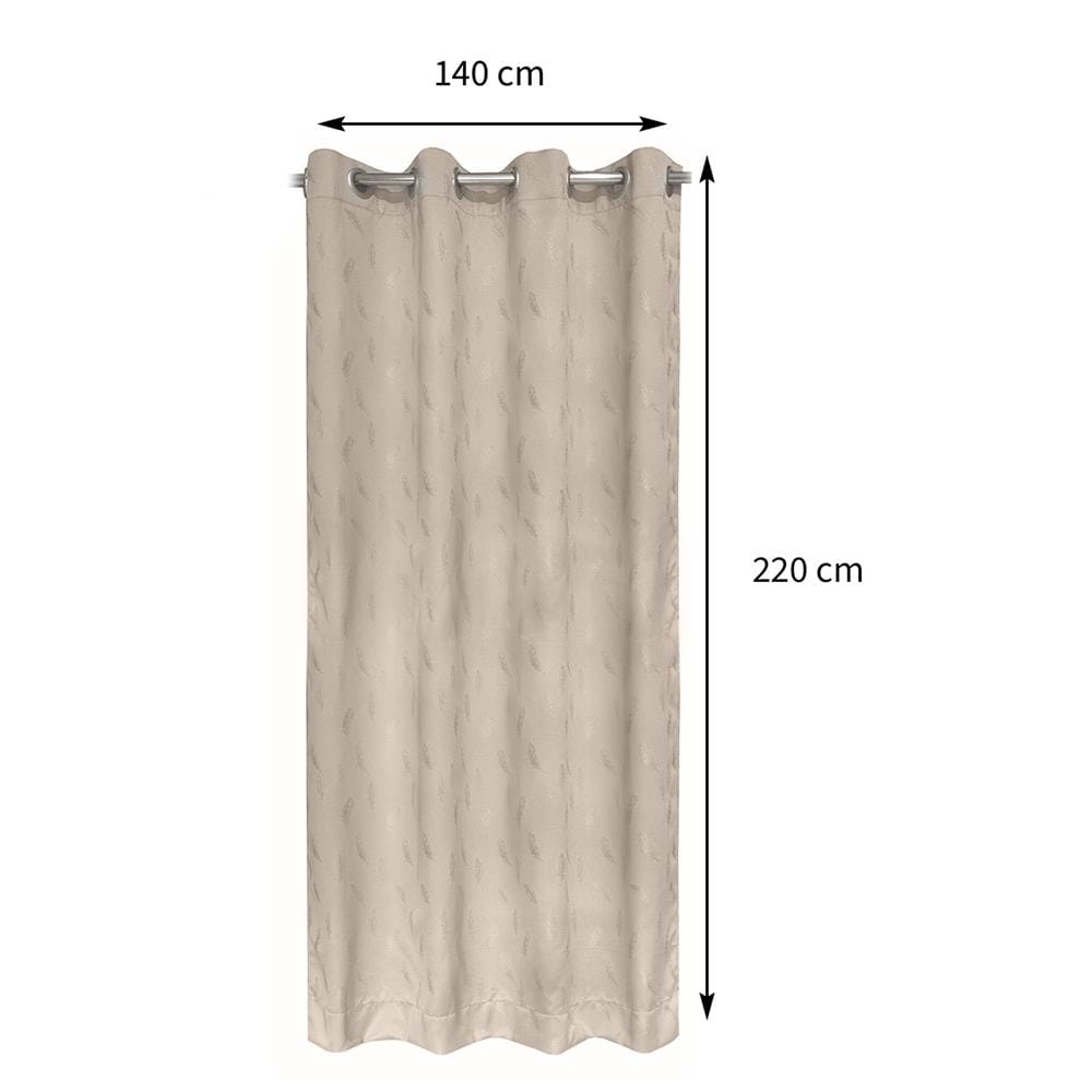 ผ้าม่าน EYELET HOME LIVING STYLE ZORA UV 140X220 ซม. สีครีม