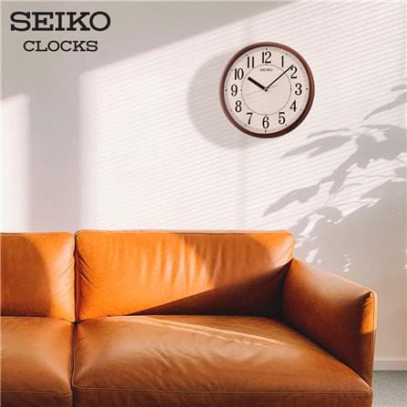 นาฬิกาแขวน SEIKO CLOCKS QXA756B 12 นิ้ว สีน้ำตาล_1