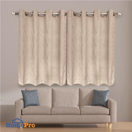 ผ้าม่าน EYELET HOME LIVING STYLE FLAT UV 140X160 ซม. สีครีม_3