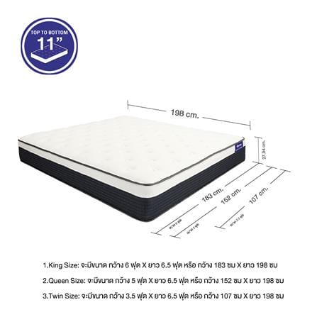 ที่นอนสปริง 6 ฟุต VONO รุ่น LUNA CARE_8