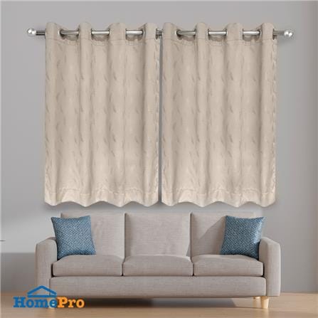 ผ้าม่าน EYELET HOME LIVING STYLE ZORA UV 140X160 ซม. สีครีม_3