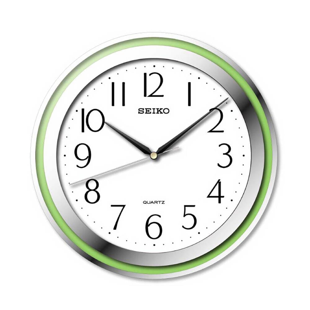 นาฬิกาแขวน SEIKO CLOCKS PBA261M 11.61 นิ้ว สีเขียว