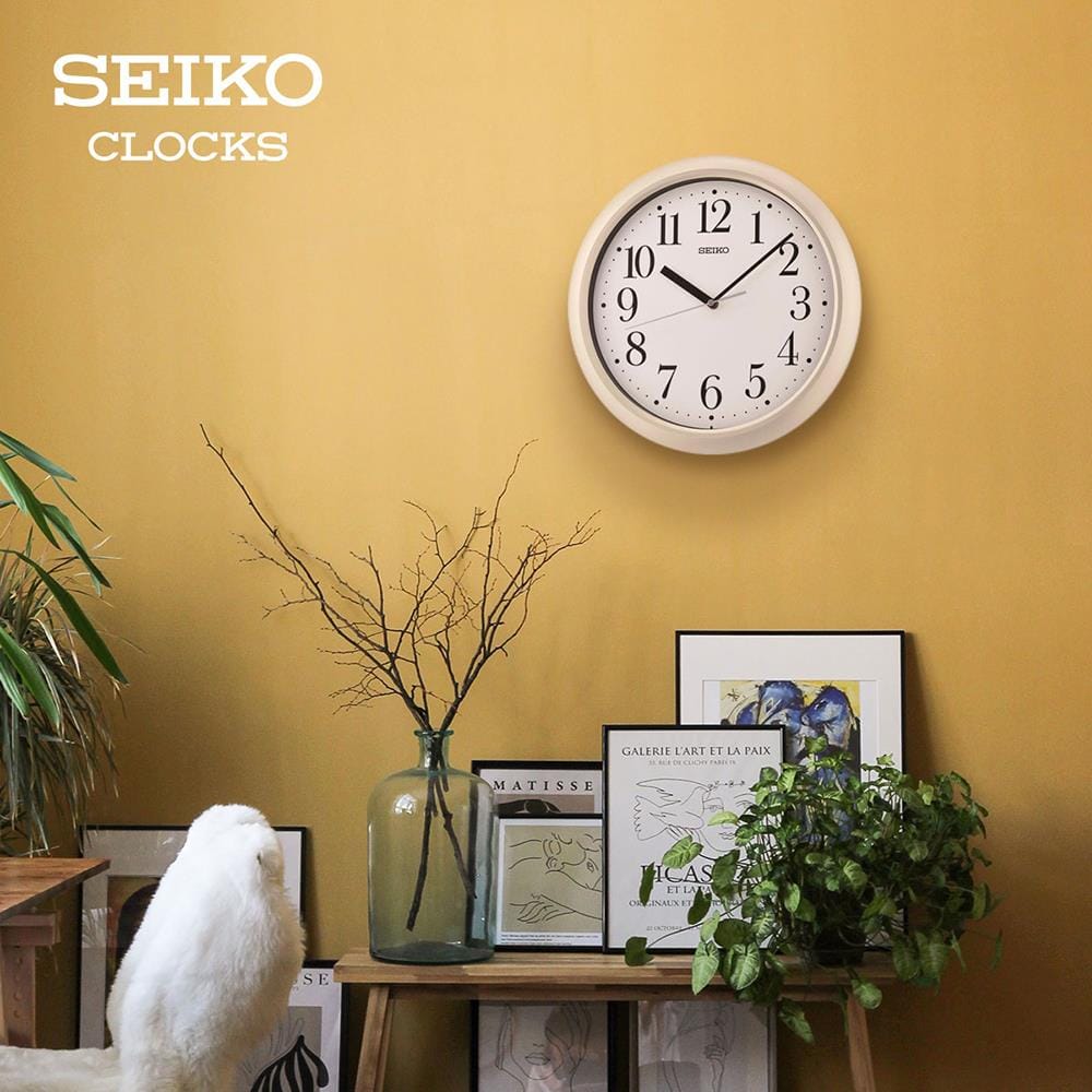นาฬิกาแขวน SEIKO CLOCKS QXA787W 12.7 นิ้ว สีขาว