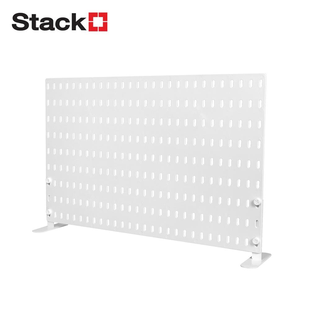 แผงพลาสติกพร้อมขาตั้งโต๊ะ STACKO TIDY 56x0.4x37 ซม. สีขาว_1