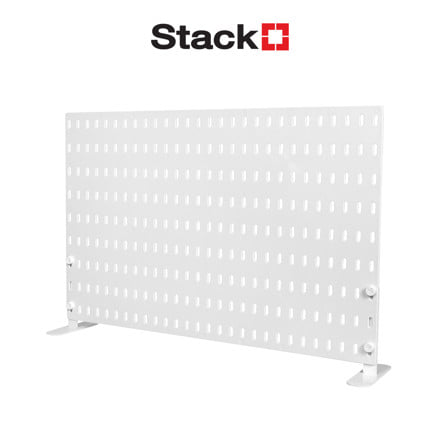 แผงพลาสติกพร้อมขาตั้งโต๊ะ STACKO TIDY 56x0.4x37 ซม. สีขาว_1