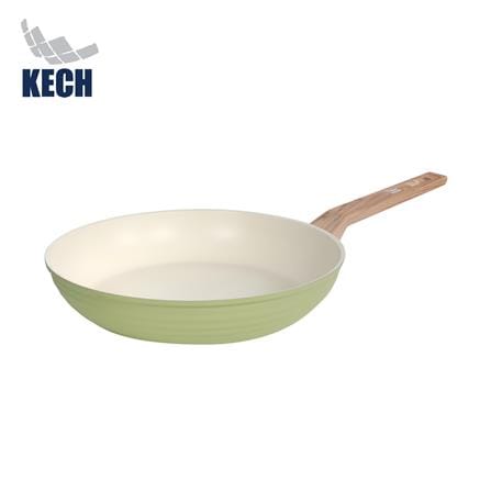 กระทะตื้น 28 ซม. KECH ELLE IH สีเขียว_0