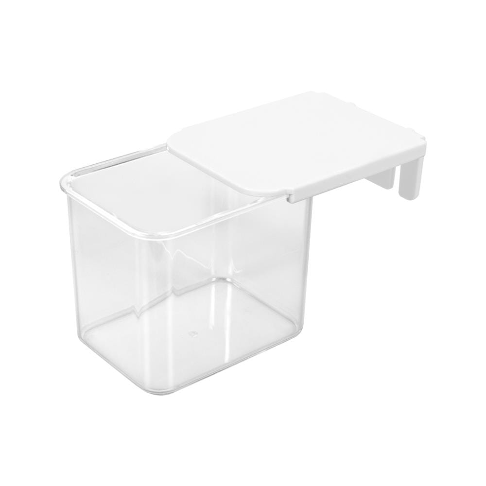 กล่องใสพร้อมฝา STACKO TIDY SIZE S 8x8x10 ซม. สีขาว