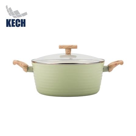 หม้อ 24 ซม. KECH ELLE IH สีเขียว_0