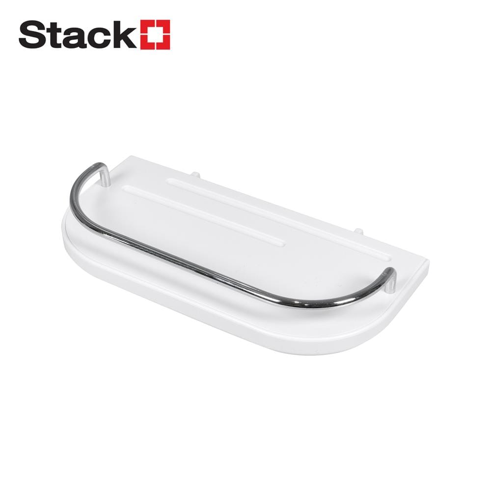 ถาดแขวนพร้อมราวกันตก STACKO TIDY SIZE S 22x4.6x11 ซม. สีขาว