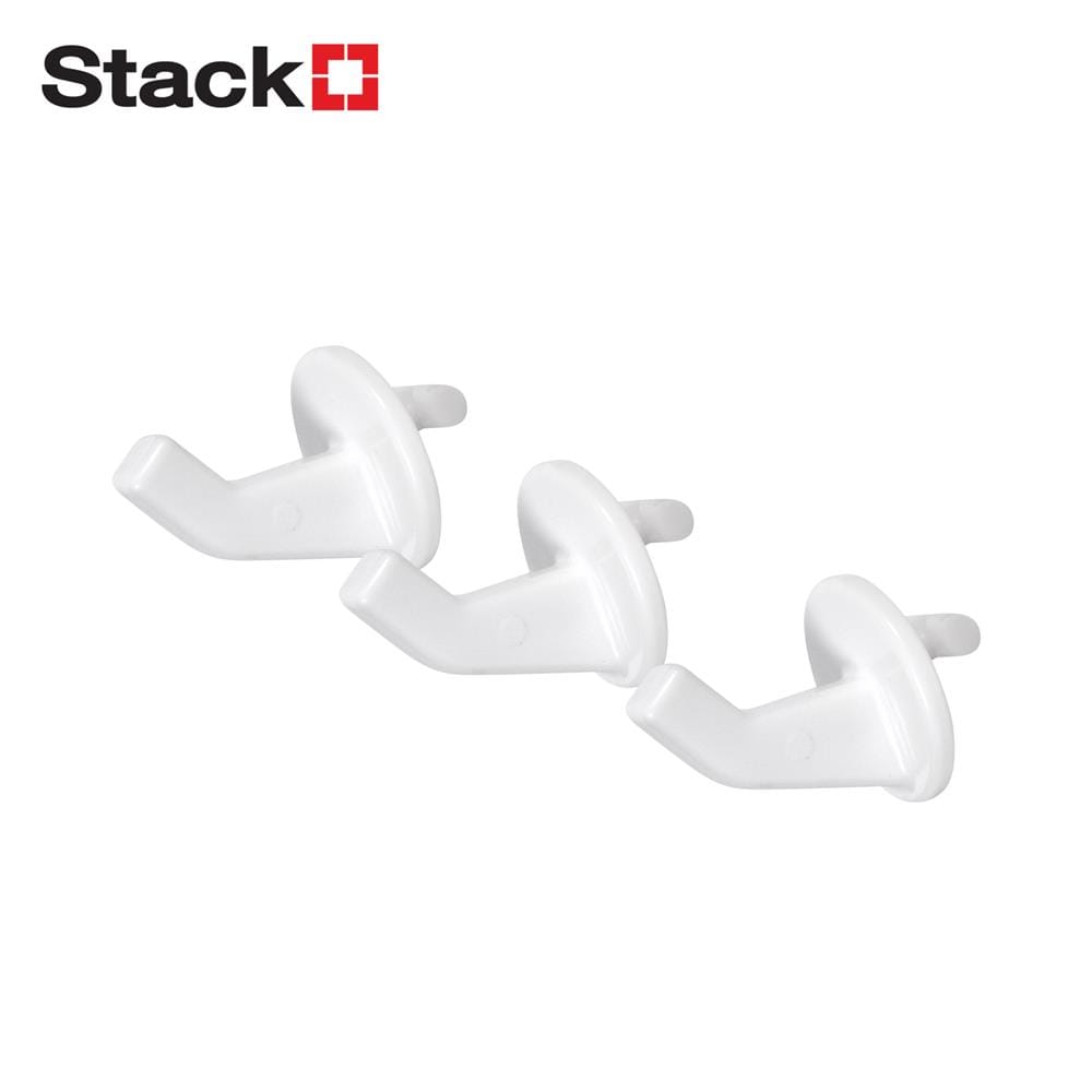 ขอแขวนเดี่ยว 3 ชิ้น STACKO TIDY 2.3x2.3x2.3 ซม. สีขาว