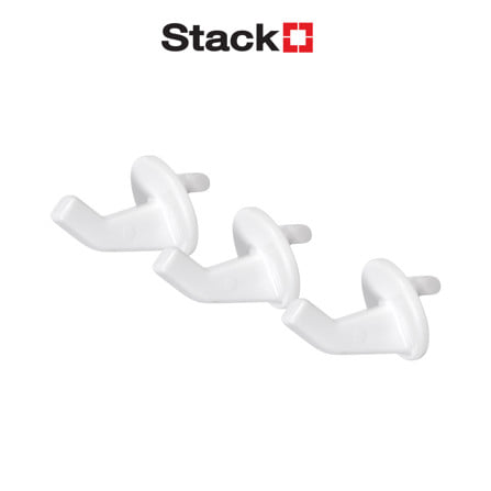 ขอแขวนเดี่ยว 3 ชิ้น STACKO TIDY 2.3x2.3x2.3 ซม. สีขาว_1