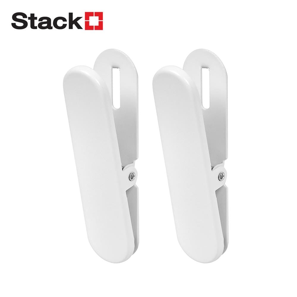 ไม้หนีบเดี่ยว 2 ชิ้น STACKO TIDY 2x2x8 ซม. สีขาว