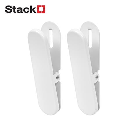 ไม้หนีบเดี่ยว 2 ชิ้น STACKO TIDY 2x2x8 ซม. สีขาว_0