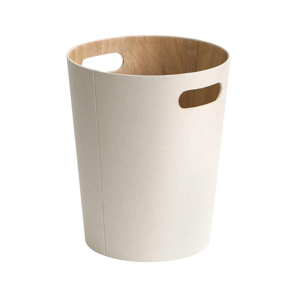กล่องผ้ากลมทรงสูง STACKO PETA 25X25X30 ซม. สีครีม