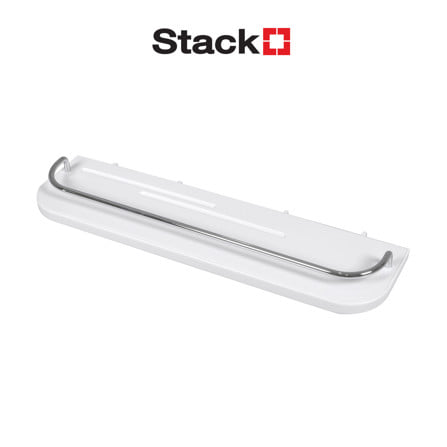 ถาดแขวนพร้อมราวกันตก STACKO TIDY SIZE M 37.5x4.6x10 ซม. สีขาว_1