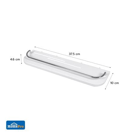 ถาดแขวนพร้อมราวกันตก STACKO TIDY SIZE M 37.5x4.6x10 ซม. สีขาว_5